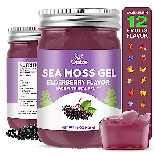 15OZ Wildcrafted Sea Moss and Elderberry Gel S2620
