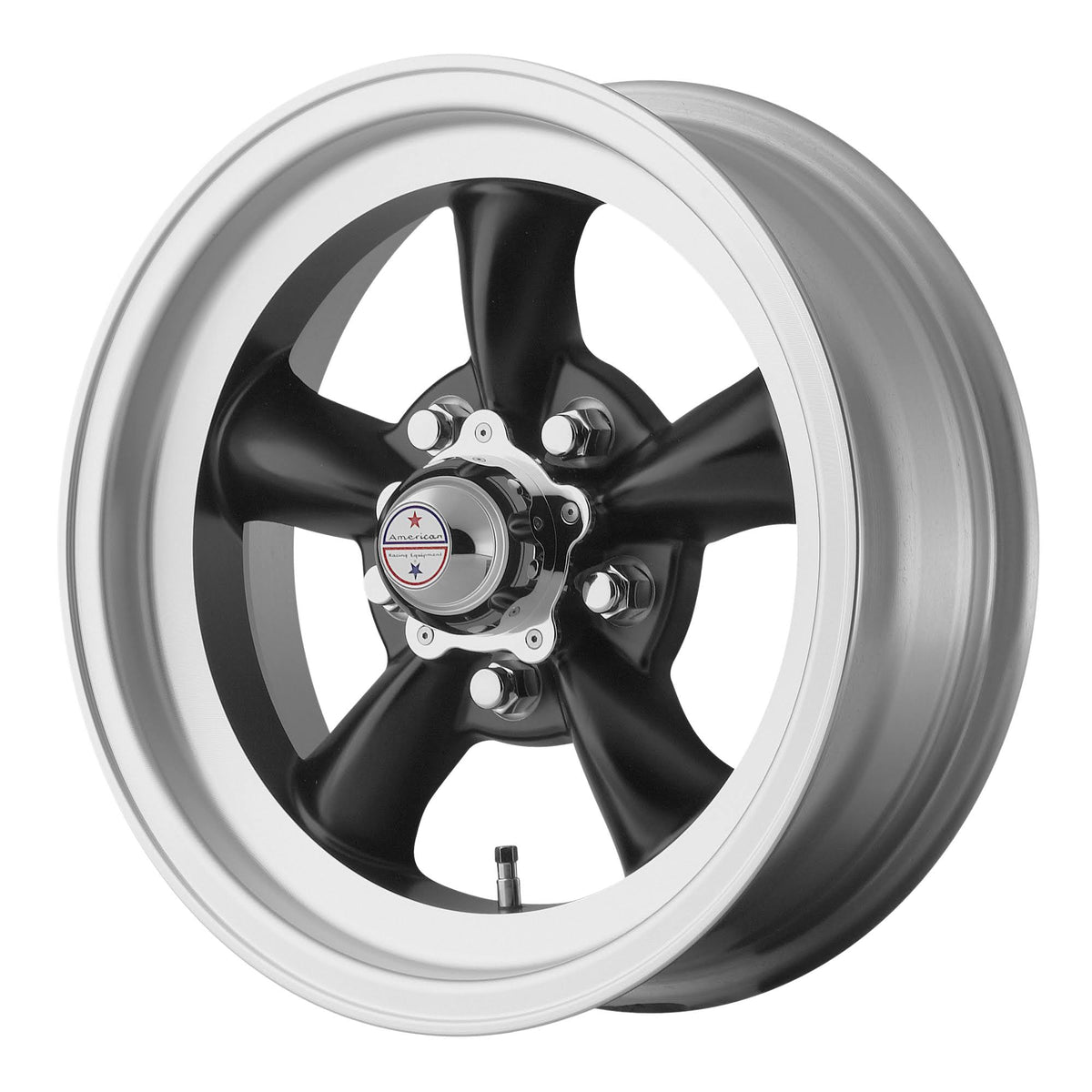 16x8 Black 5x4.75 -12mm Wheel K537