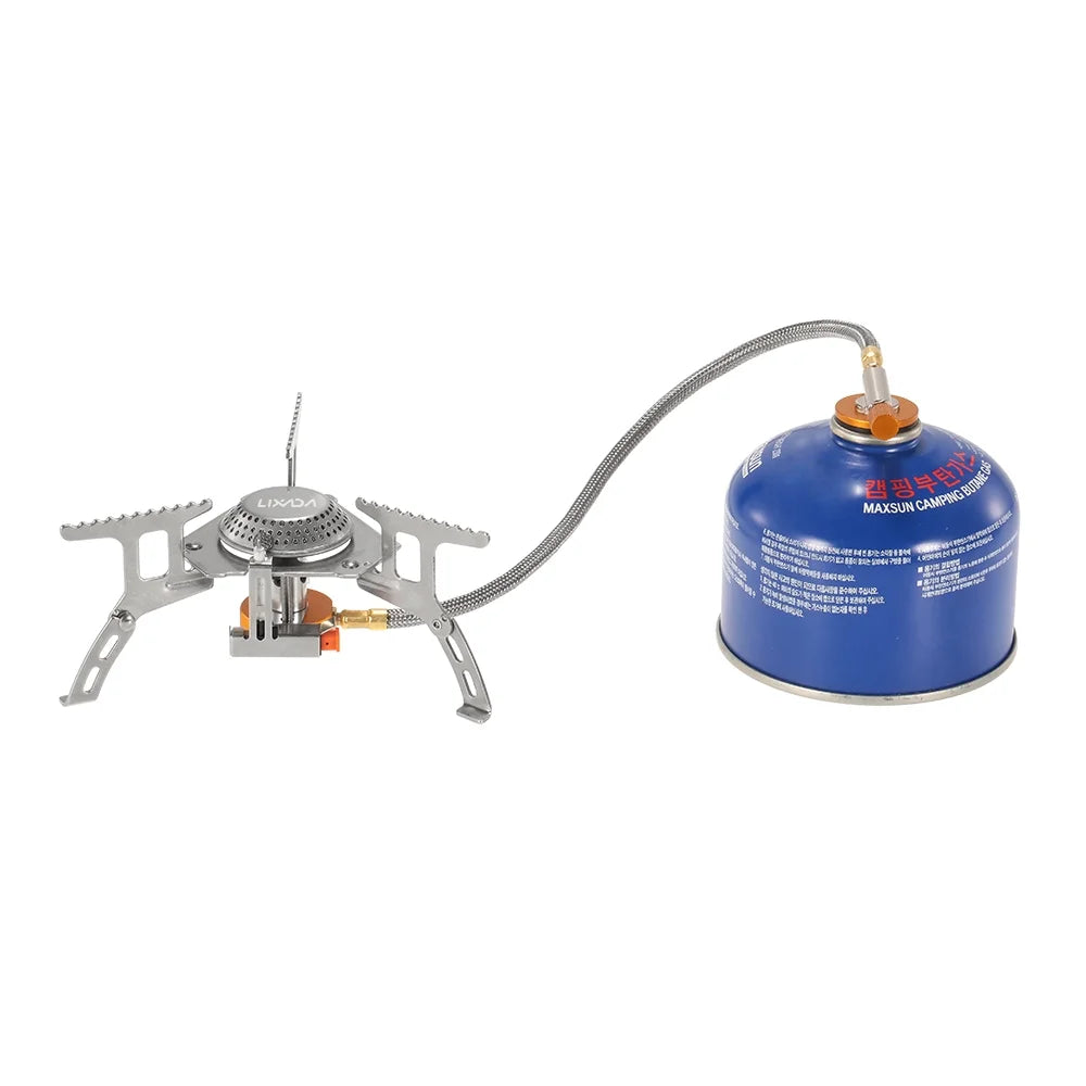 3000W Portable Camping Cookware Set with Gas Conversion Head Adapter V941