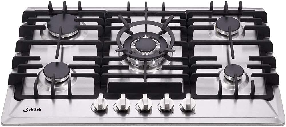 30 In Stainless Steel Gas Cooktop with 5 Sealed Burners J679