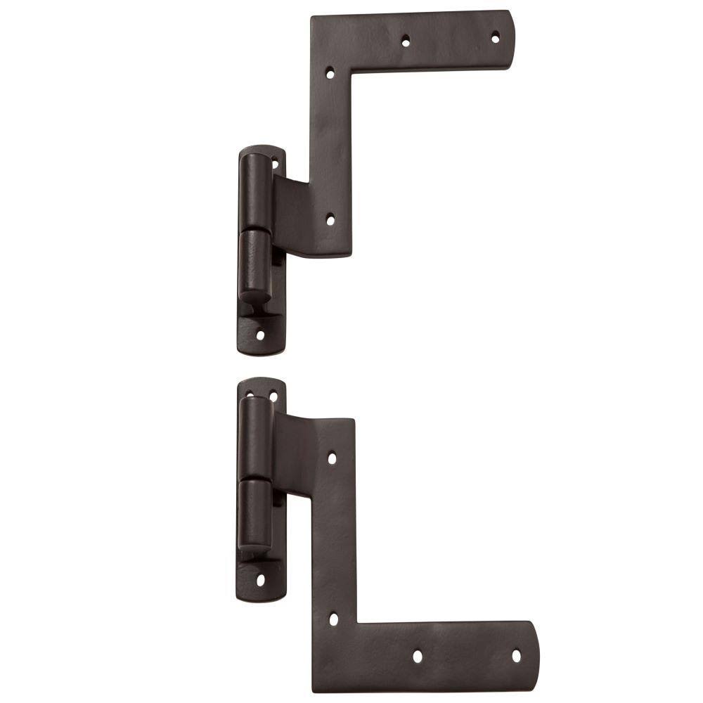 2-Pack Exterior Shutter Hinges in Black T906