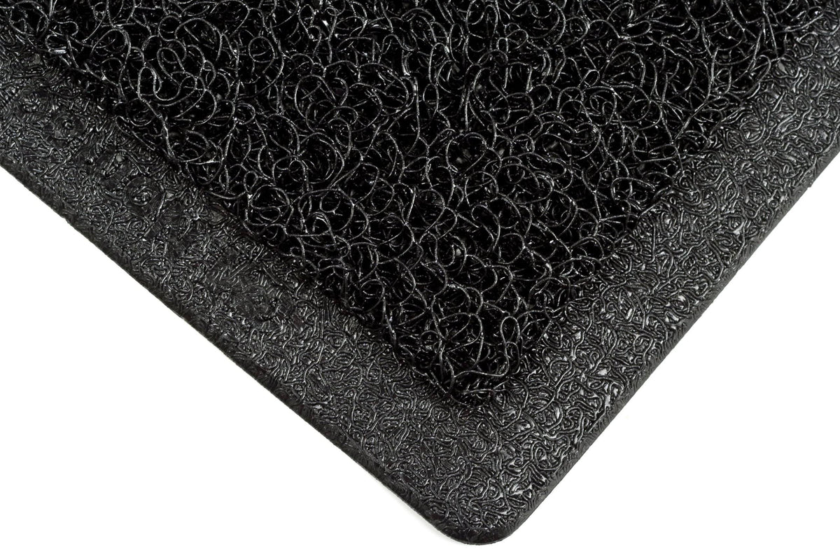 Black 3 ft x 20 ft Scraper Matting Y71742